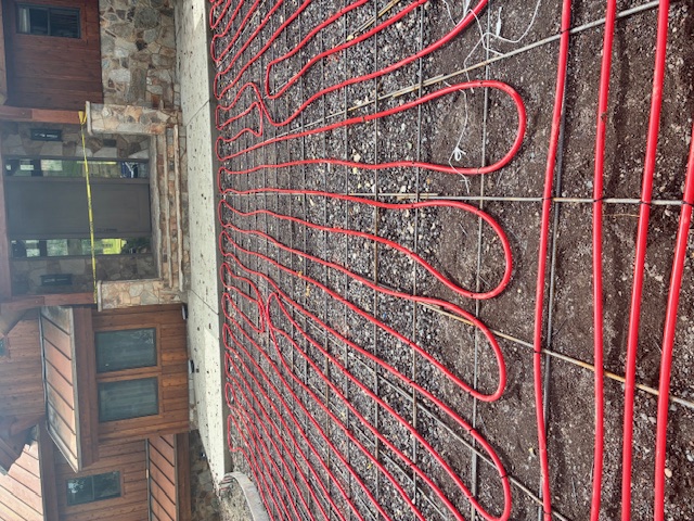Heated Driveway Installation at Panguitch Lake by Double L Plumbing and Electrical